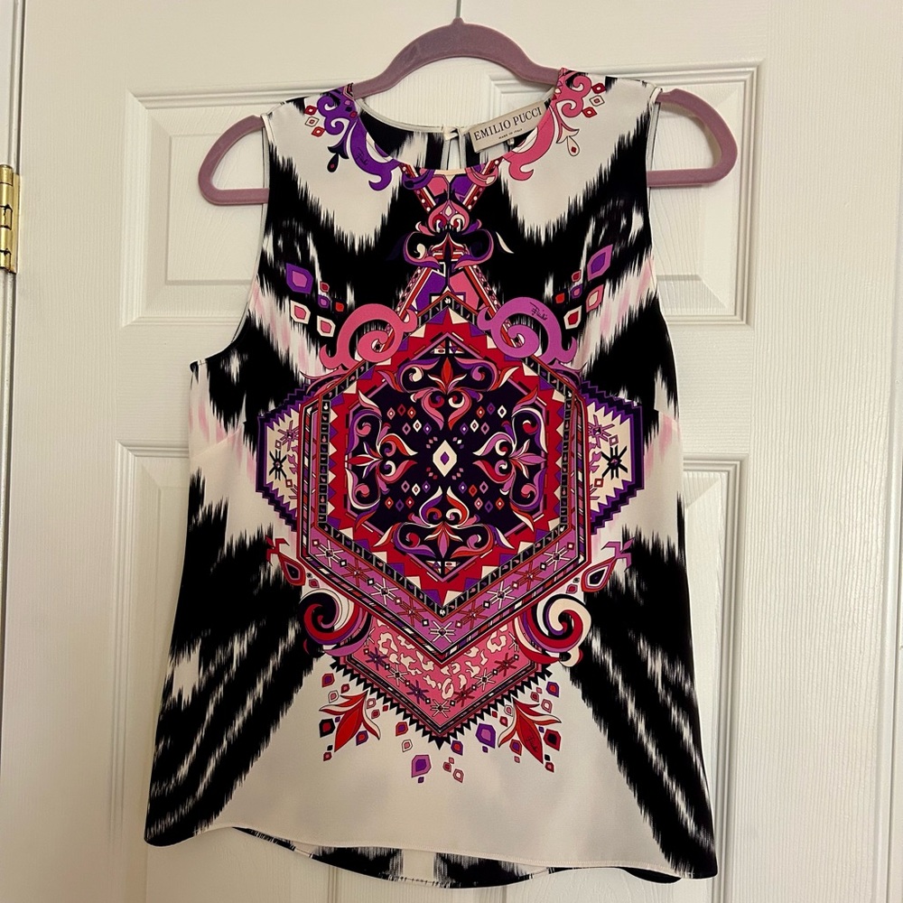 Emilio Pucci silk top size 46/8 new